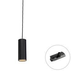 Design Hänglampa Svart Inkl. Skena Adapter 1-Fas - Iconic Tubo