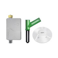 ECOWITT Trädgårdssprinkler bevattningstimer WFC01, automatisk bevattningstimer, droppbevattningssystem, självvattningssystem för växter med vattentät kontroll vattentimer + nav GW2000 + WH51