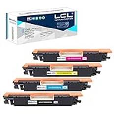 LCL renoverad tonerkassett 126A CE310A CE311A CE312A CE313A (4PK KCMY) ersättning för HP Laserjet Pro CP1020 CP1025 CP1025nw LaserJet 100 färg MFP M175 M175nw M175a M175n M175w Pro 2 00 M275