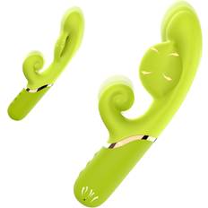 SuperLove Inflatable G-Spot Rabbit Vibrator Lime - grön