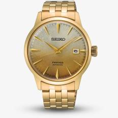 Seiko Presage Beer Julep Cocktail Time Gold Plated Watch SRPK46J1