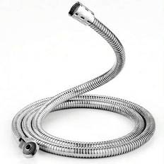 Duschslang, flexibel handhållen duschslang i rostfritt stål, utbytesduschslang i metallförlängning - Silver (1,5 m,2m)