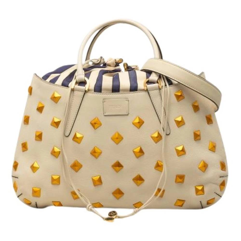 Fendi Vintage Pre-owned Vintage Satchel - Vintage - Dame - Beige - ONE SIZE - Uld