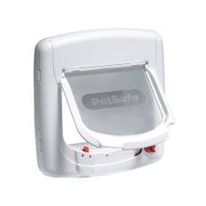 Petsafe staywell deluxe magnet kattelem i hvid.