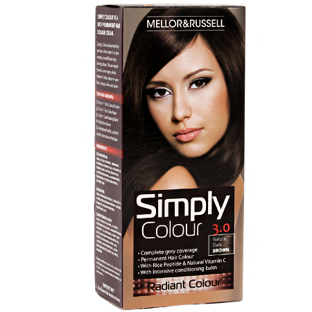 Mellor & Russell Simply Colour Hårfärg - 3.0 Naturligt mörkbrun