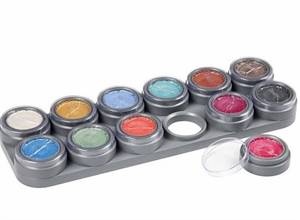 Grimas Ansigtsmaling Sminkepalette perlemorsfarver 12 x 2,5ml. vandbaseret.