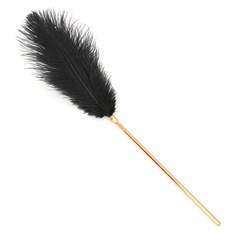 SuperLove Deluxe Ostrich Feather Tickler - svart