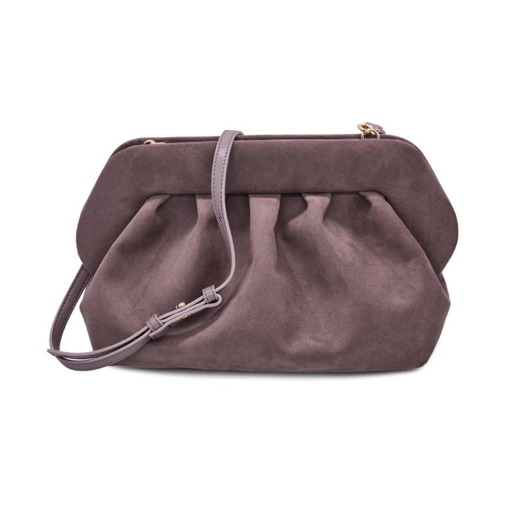 THEMOIRè Bios Suede Clutch - Tasker - Dame - Brun - ONE SIZE - Suede