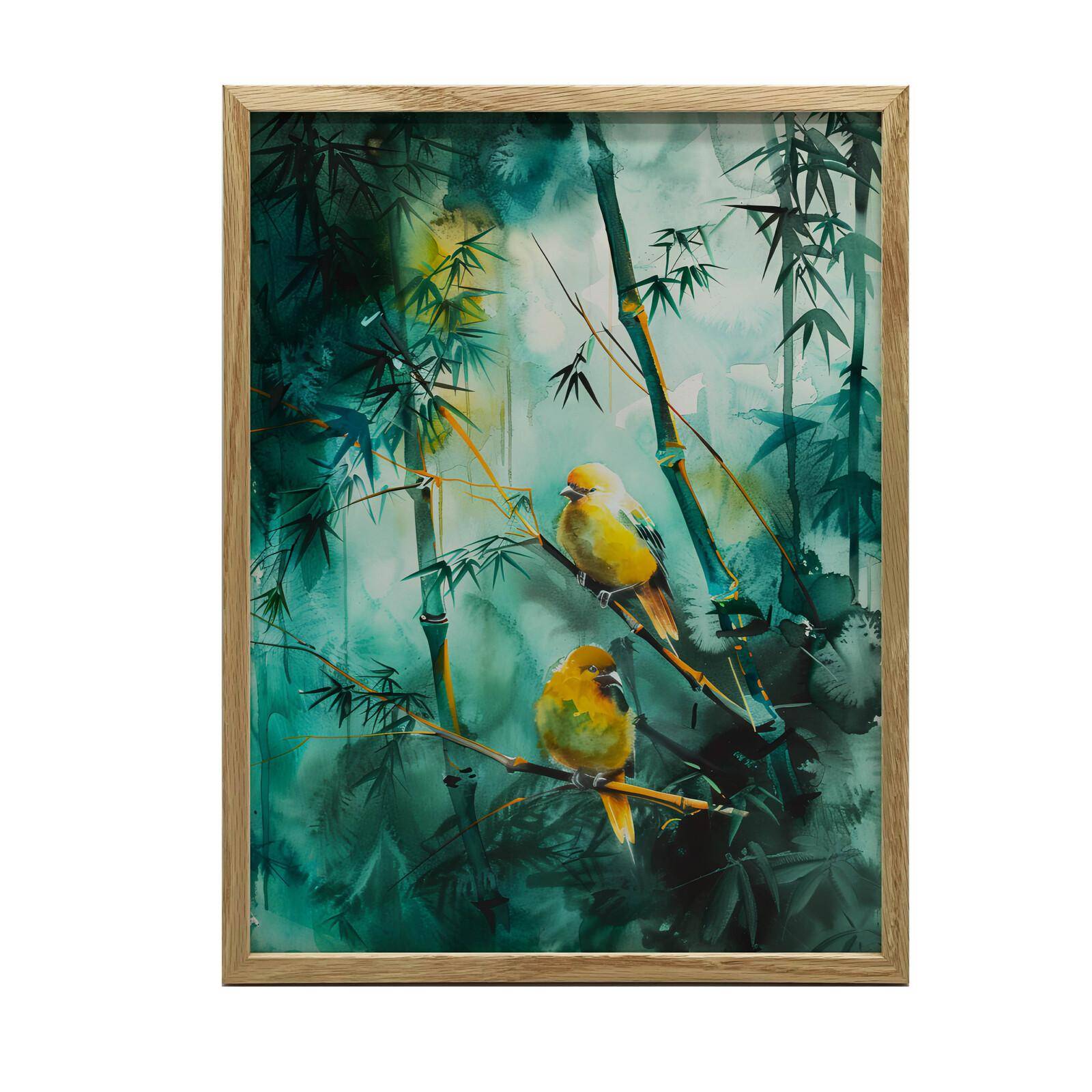 Bamboo Idyll Bamboo Idyll, 50X70 Cm, Black Aluminum Frame, 230 Gsm Matte Paper 54