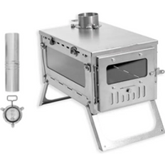Titanium Tent Stove  Wood Burning Stove Quick Assembly Backpacking Folding Tent Stove