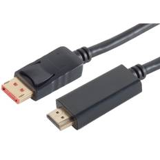 Displayport 1.4 till HDMI-kabel - 4K - Svart - 5 m - svart