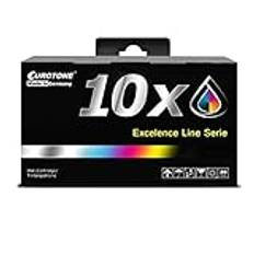 Eurotone patroner 10 x kompatibla med Epson XP510 XP520 XP605 XP610 XP615 XP620 XP625 XP700 XP710 XP720 XP800 XP810 XP820 ersätter T2621 T2632-34 26XL CMYK OfficePro Edition