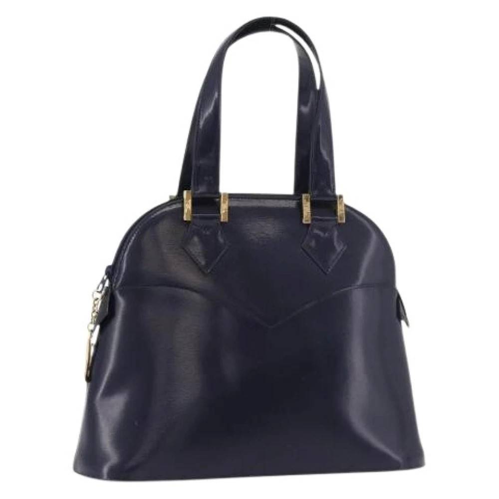 Saint Laurent Vintage Pre-owned Hand Bag - Vintage - Dame - Blå - ONE SIZE - Uld