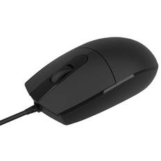 OMEGA 3D Mus - 1000 DPI, 1.2m Ledning, USB-A - Sort