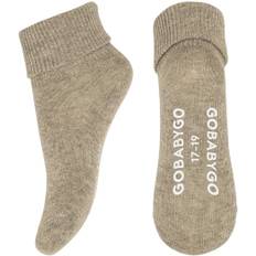 GoBabyGo Non Slip Socks Organic Cotton LV Stl. 17/19 unisex - Strumpor Från Magasin - Sand (17/19)