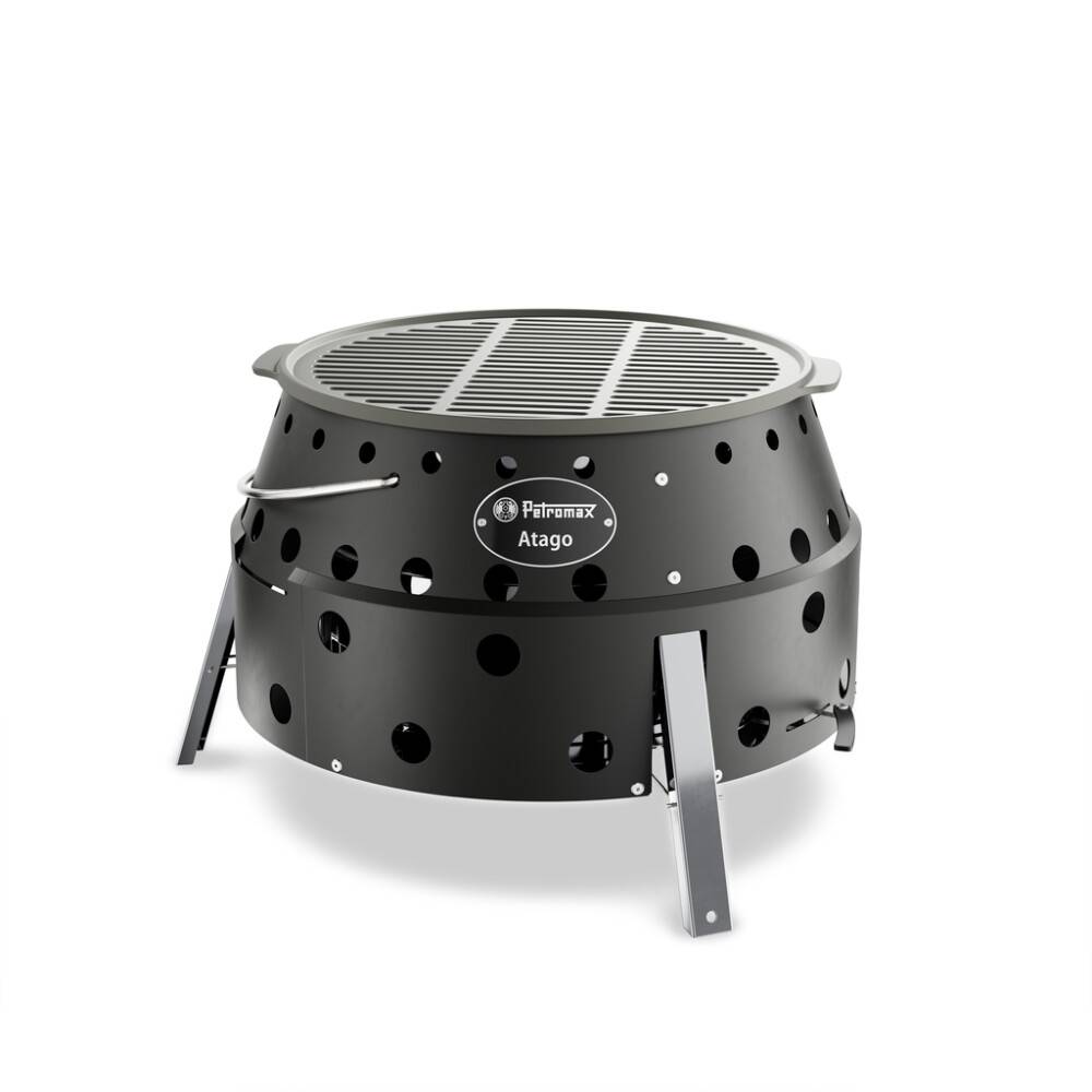 Petromax Atago Black Edition kulgrill rustfrit stål sort