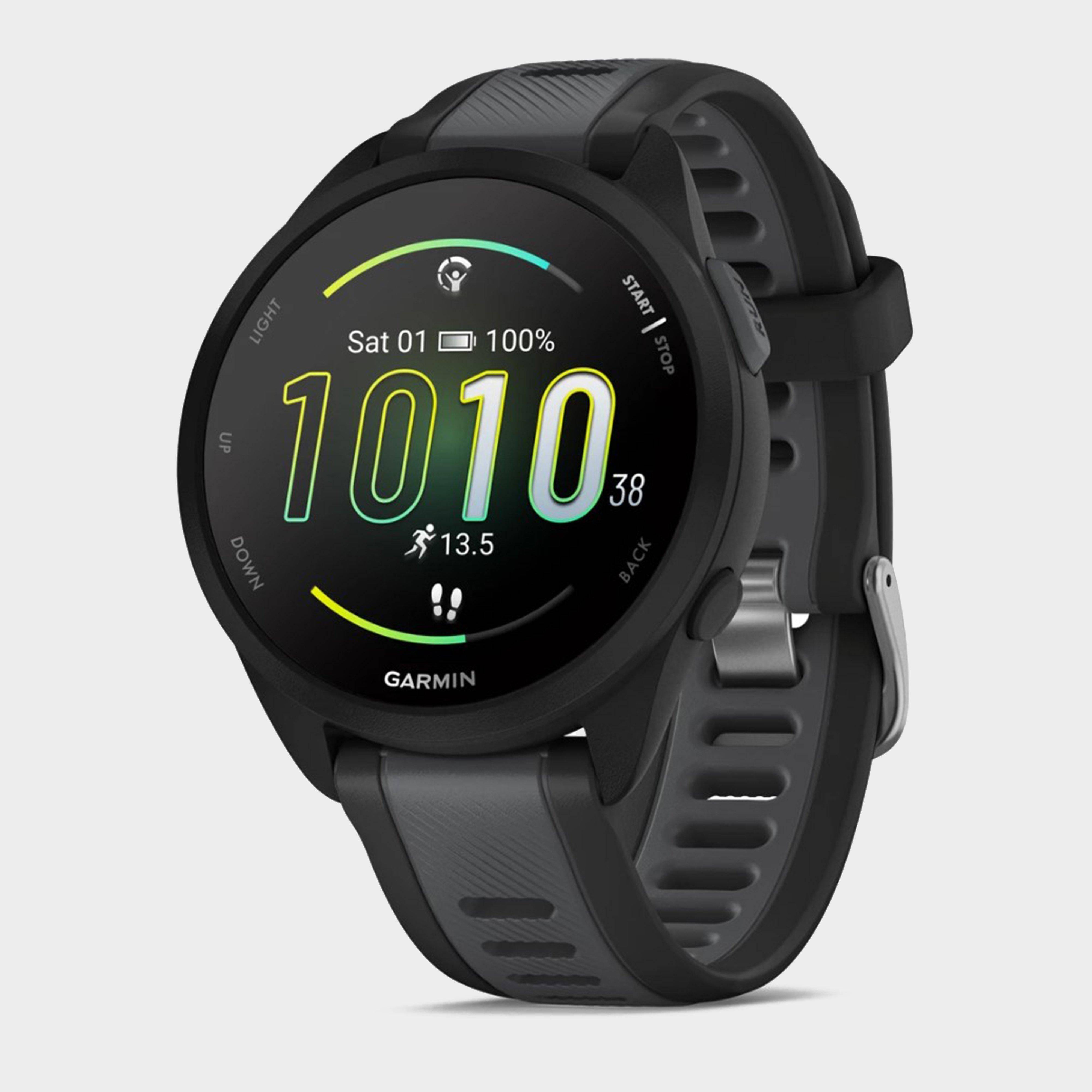 Garmin Forerunner 165 GPS Music Edition Smartwatch, Black/Slate Grey - One Size