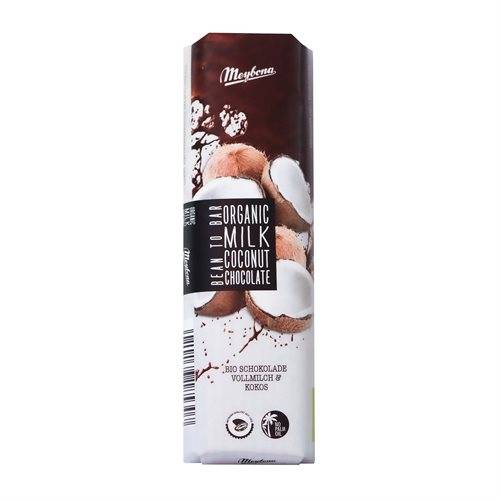 Mælkechokolade med kokos 35g ØKO