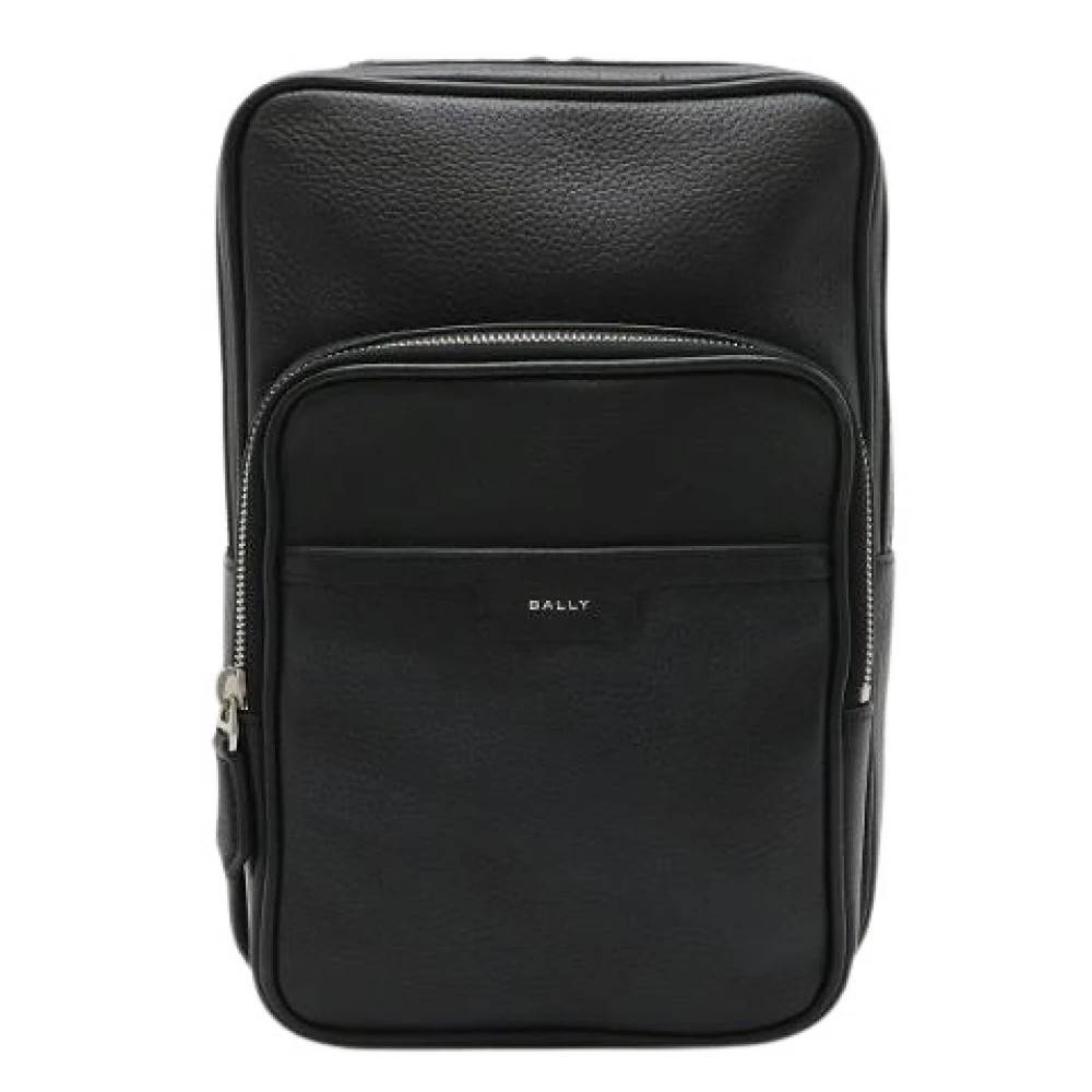 Bally Pre-owned Pre-owned Leather Sling Bag Mas01S - Vintage - Dame - Sort - ONE SIZE - Uld