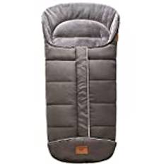 Baby sittstol fotmuff, vinter barnvagn fotmuff sovsäck babyfilt med dragkedja för barnvagn, buggy (102X54CM, Mörkgrått)
