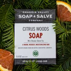 Citrus Woods Green Tea soap: økologisk eksotisk sæbe til mænd og kvinder, forynger huden, exfolierer