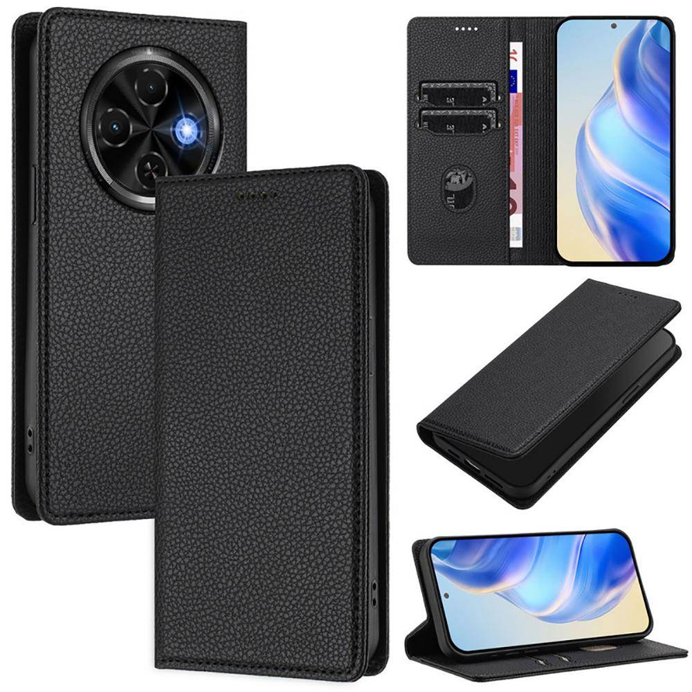 För Tecno Spark 20 Pro Plus Magnetiskt Läderplånboksfodral för Tecno Spark 30C Fodral Spark 20C 10C 13 12 10 9 Pro Go 2025 Skydd