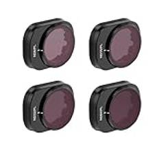 Uvafly Mini 4 Pro-filter, ND/PL-filterset för DJI Mini 4 Pro tillbehör 4-pack (ND8PL/ND16PL/ND32PL/ND64PL) – plastversion