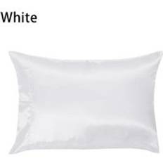 1 st 100% simulering siden örngott örngott fodral housewife queen standard 50 x 76cm - Vit