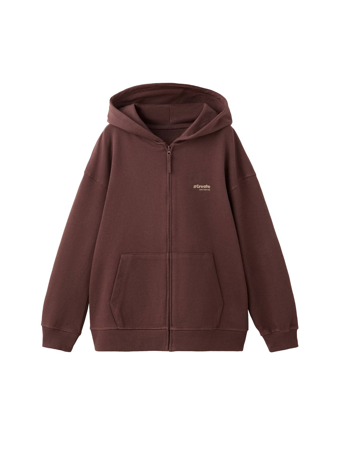 MANGO KIDS Sweatjakke 'FRANCIA'  mørkebrun