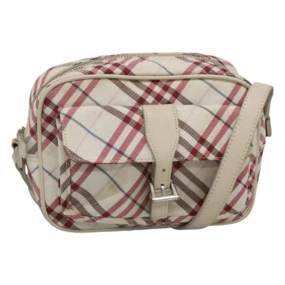 Burberry Vintage Pre-owned nylon skuldertasker - Vintage - Dame - Rød - ONE SIZE - Uld