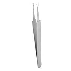 Pimple Popper Tool Blackhead Tweezers Curved Stainless Steel Pimple Needle for Men Women