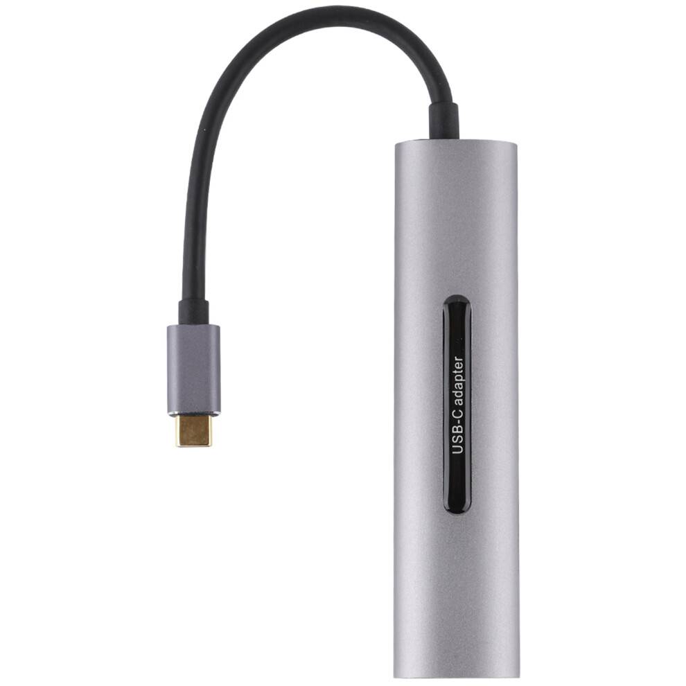 USB C-hub med 4K HDMI og 100W strømforsyning, multiportadapter til bærbar computer, mobiltelefon, tablet, understøtter 4K ved 30Hz og PD-opladning