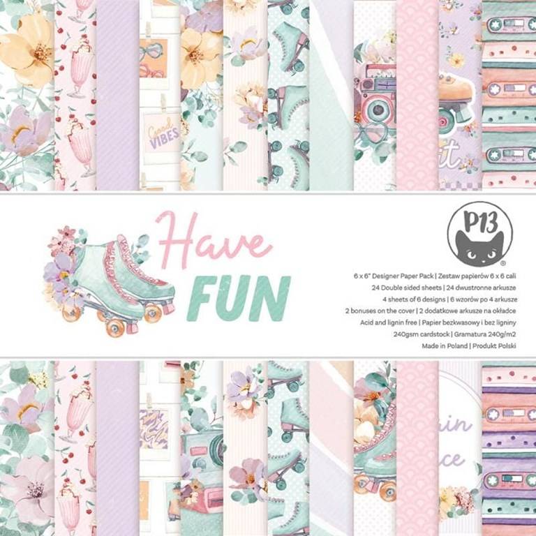 Scrapbookingpapper - 15x15 cm - Have Fun