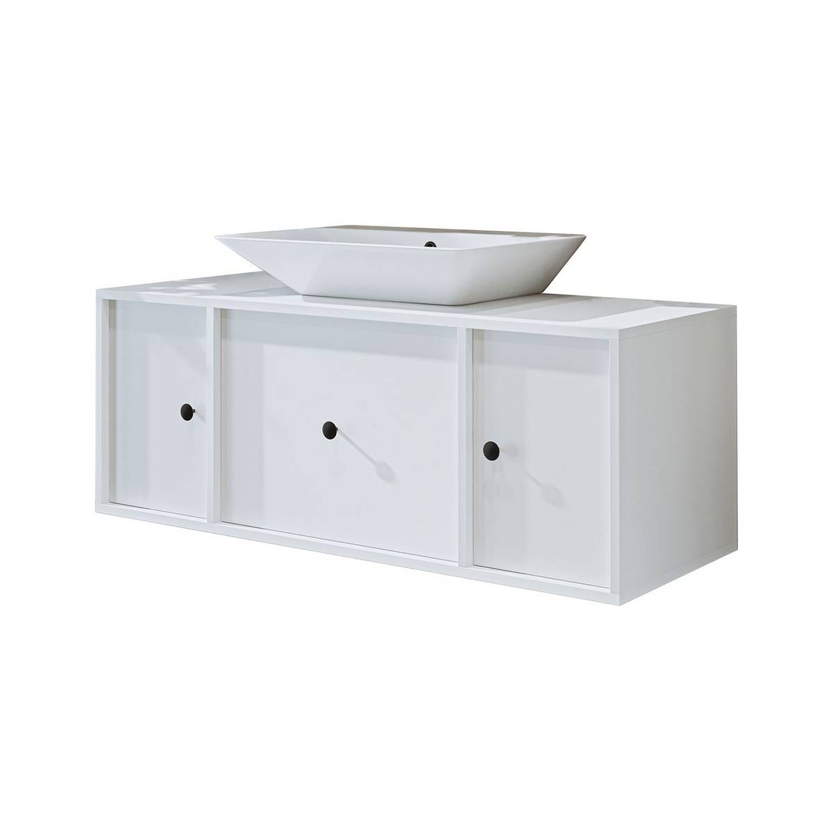 Norda Design Badrumsskåp med handfat Cefalu 45 x 120 x 45 cm