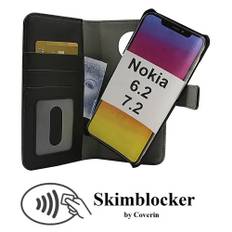 Skimblocker Magnet Fodral Nokia 6.2 / 7.2 (Svart)