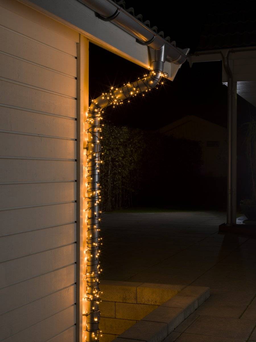 Konstsmide - Lyskæde 200 LED amber 25m - Lyskæder.