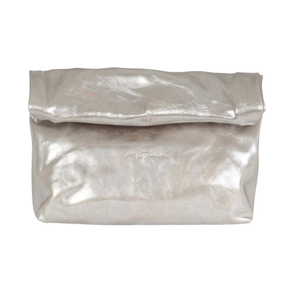Cortana Delhi Foldable Læder Clutch - Tasker - Dame - Grå - ONE SIZE - Læder