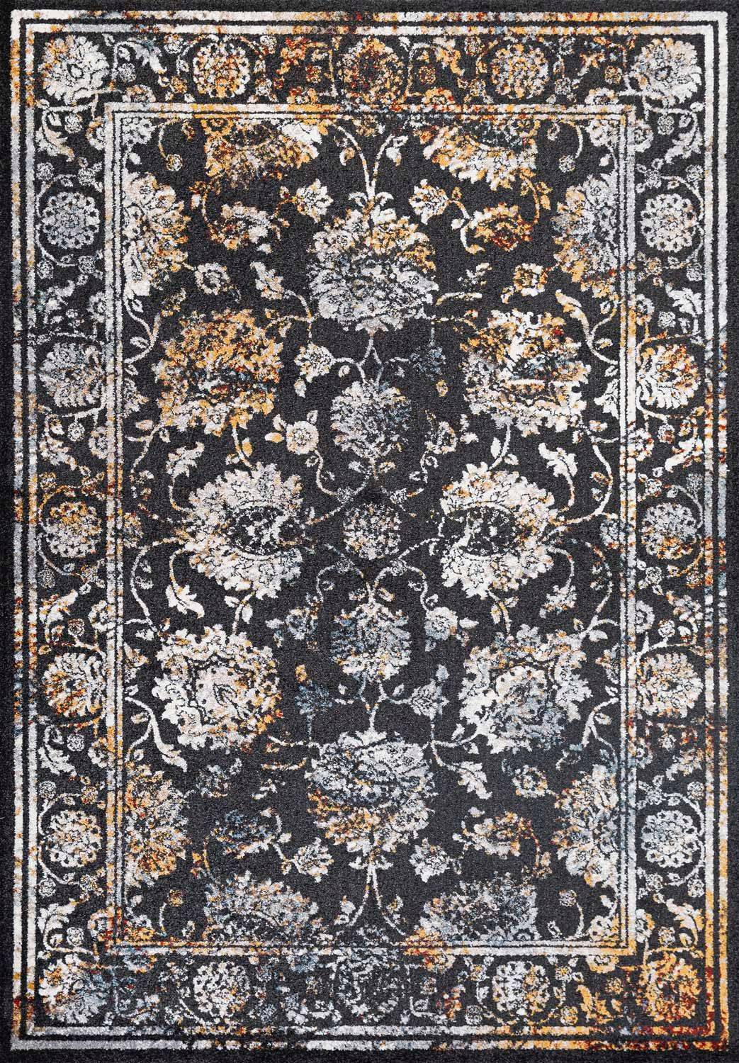 Tæppe Yelvi 135x190 cmSort/Beige