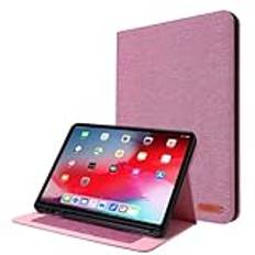 CHSTLS Fodral för iPad Air 6 11 M2 (2024), iPad Air 5/4 (10,9-tums, 2022/2020), Smart Fodral med Mjuk TPU Skyddande Bakskydd, 2 kortplatser, Multivinkel, Automatisk sömn/vakna funktion - Rose Pink