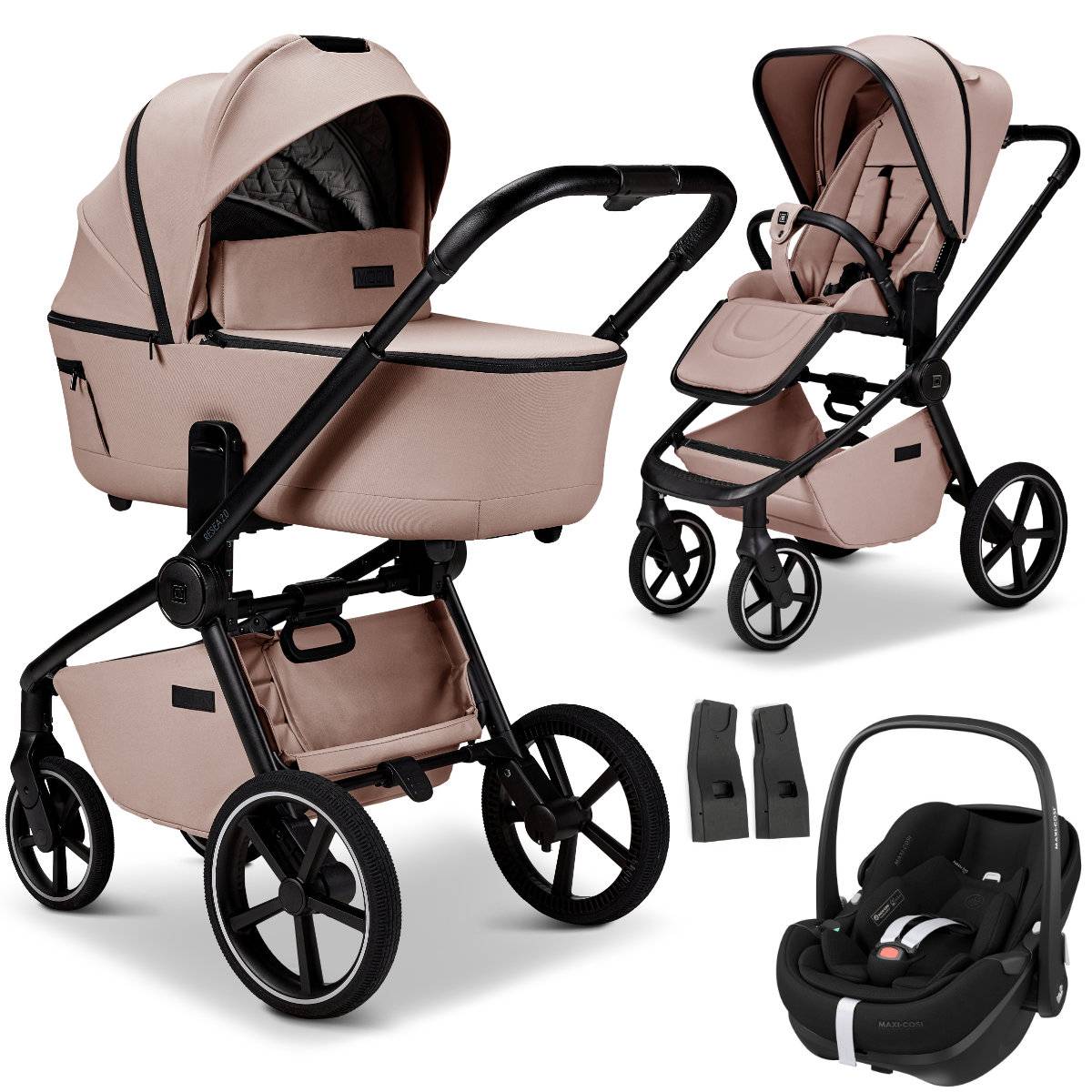 Moon ReSea 2.0 Stroller Set 3 in 1 including Maxi Cosi Pebble 360 Pro2 Car Seat 2026 - Sand