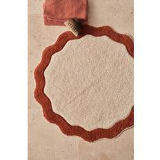 Ellos Home - Badrumsmatta Scallop Round - Röd