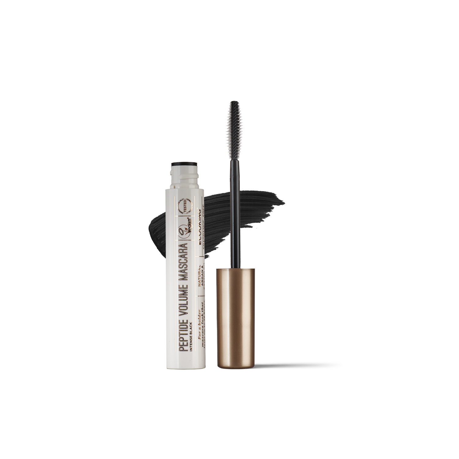 Peptide Volume Mascara — Giver dine vipper mere end dobbelt så meget volumen i op til 24 timer. Indeholder særligt peptid, der beskytter og plejer vipperne for et glat finish. - Brun