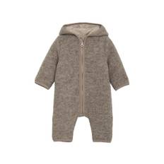 Huttelihut Køredragt Camel Melange Med Hætte - Str. 6m 68cm