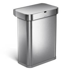 Simplehuman affaldsspand, 58 liter, sensor, børstet stål