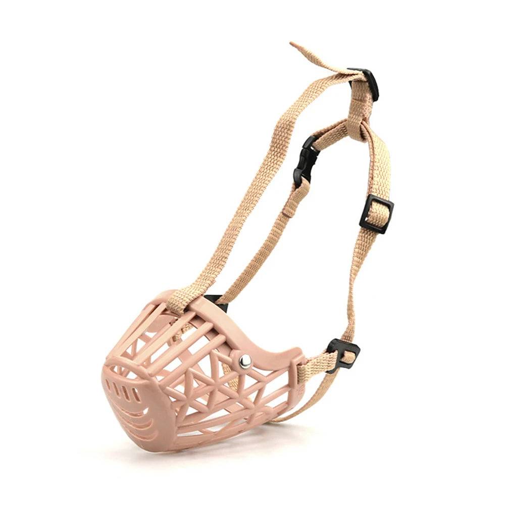 Adjustable Basket Muzzle for Dogs — 7 Sizes - 2nd Beige / 6-suit for 15-20kg / SPC (6-suit for 15-20kg)