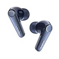 EarFun Bluetooth-hörlurar in ear Air Pro 3-hörlurar trådlösa med 43 dB hybrid aktiv brusreducering, HiFi Sound Qualcomm aptX adaptive, 6 mikrofoner CVC 8.0 samtal, multipoint, 45H batteri, app, blå