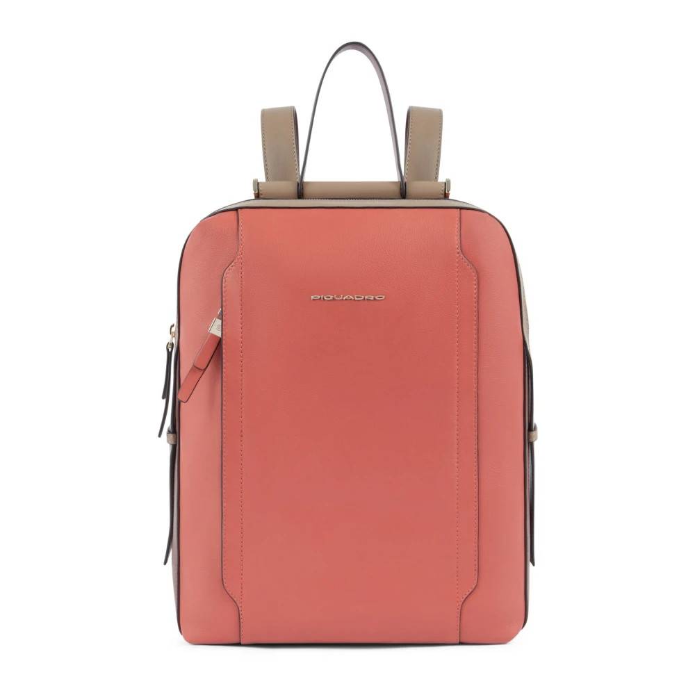 Piquadro Laptop Rygsæk 14" - Tasker - Dame - Lyserød - ONE SIZE - Uld