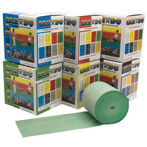 Cando Träningsband - 50 yd. - grön/medium - Latexfri | Alternativ till hantlar