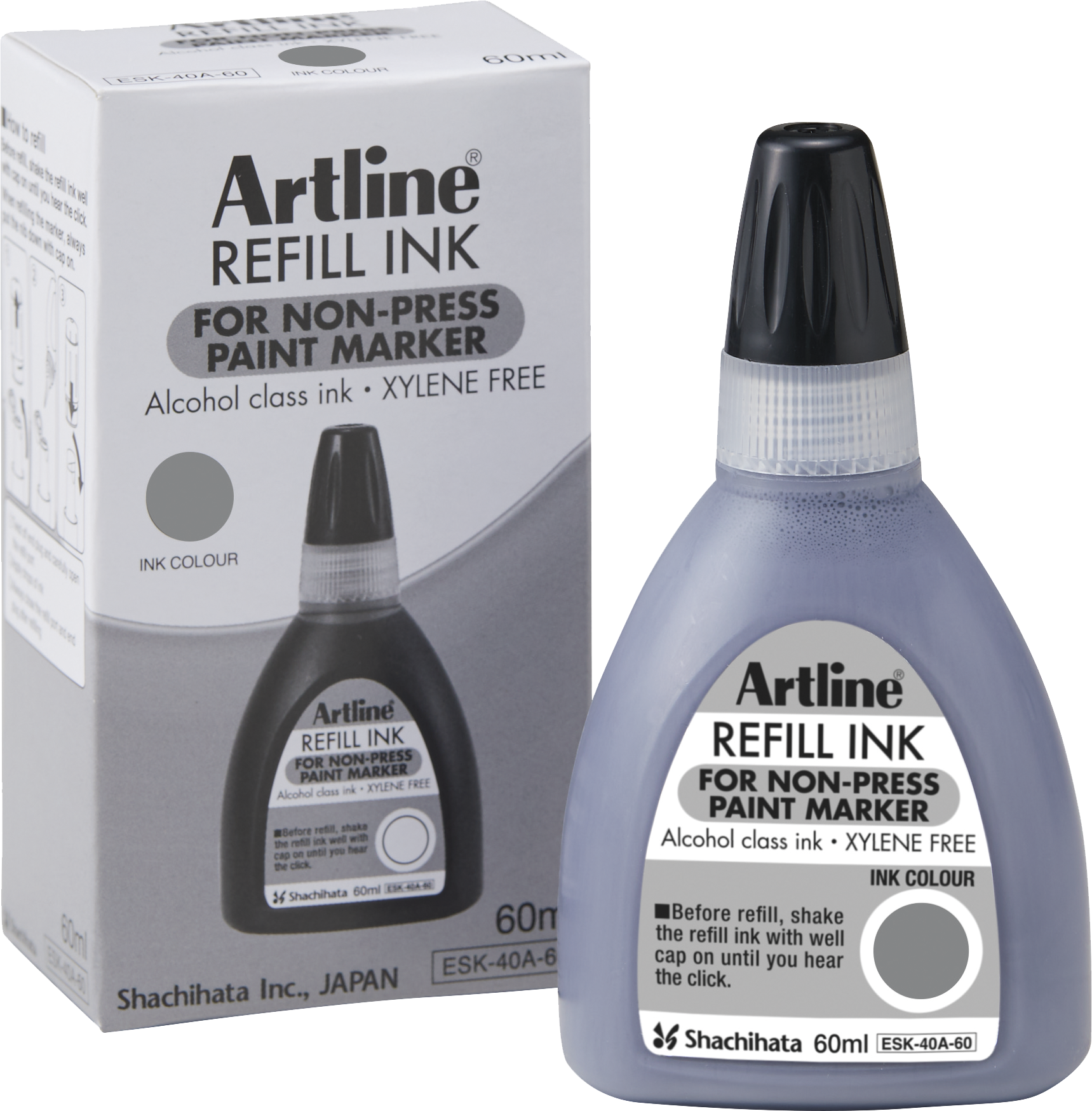 Refill Artline 437A Non-press 60ml grå