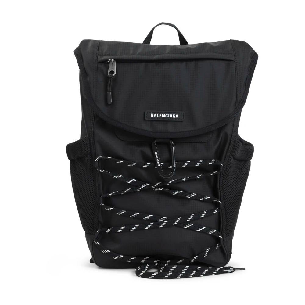Balenciaga Hike Backpack - Tasker - Herre - Sort - ONE SIZE - Uld